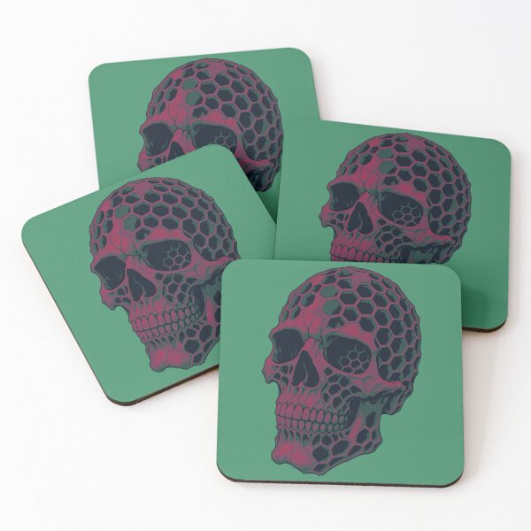 Item preview, Futuristic Skull  With neon-red Accents designed and sold by Jani-art-world.