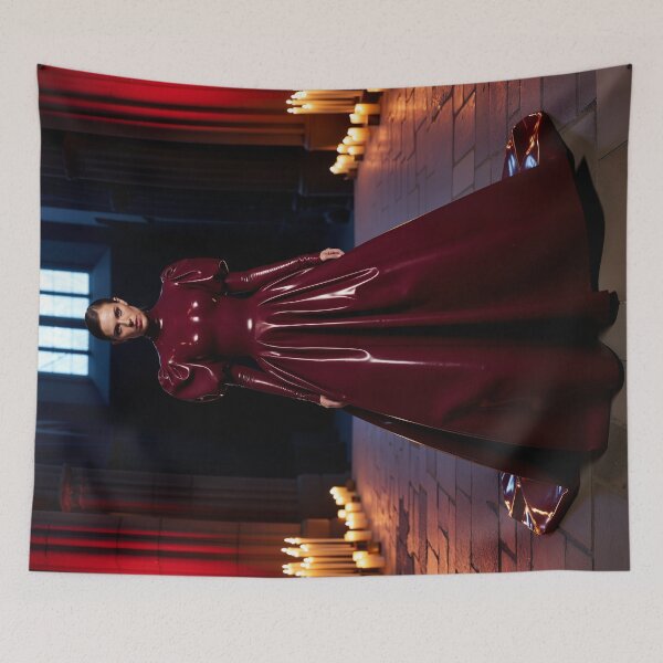 Item preview, Burgundy Latex Dress – Gothic Romance Art designed and sold by Magic-Reality.