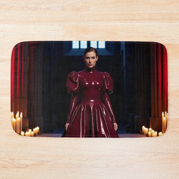 Item preview, Burgundy Latex Dress – Gothic Romance Art designed and sold by Magic-Reality.