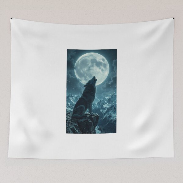 Aperçu de l'œuvre Wolf Howl créée et vendue par ApzTees.