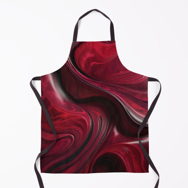 Item preview, Dark Scarlet Waves Shaped by Endless Fluid Motion. designed and sold by MissYouONLY.