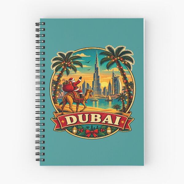 Item preview, Dubai Christmas Retro Travel Design – UAE Holiday Gift designed and sold by Globalcitytees.