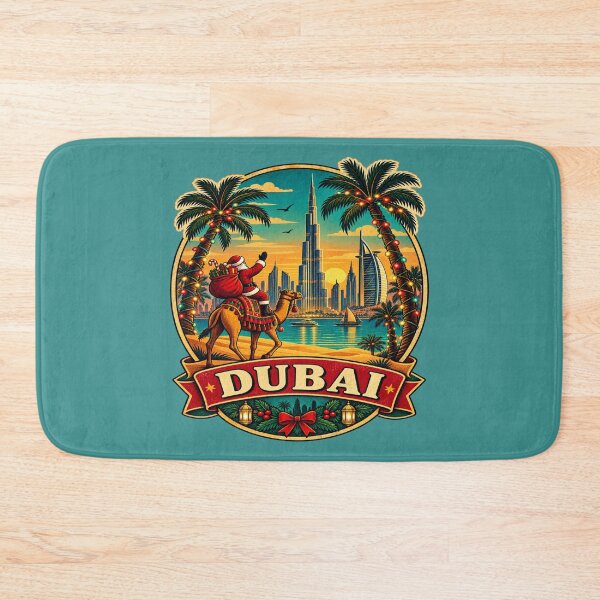 Artikelvorschau, Dubai-Weihnachts-Retro-Reisedesign – Geschenkidee für die VAE entworfen und verkauft von Globalcitytees.