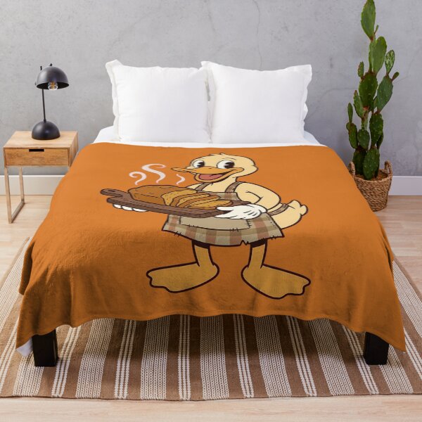 Item preview, Vintage Baker Duck Holding Pumpkin Bread designed and sold by DripCultureLab.