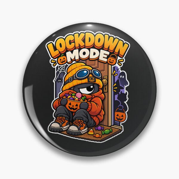 Item preview, Lockdown Mode Introvert Halloween Blob designed and sold by IdentityinInk.