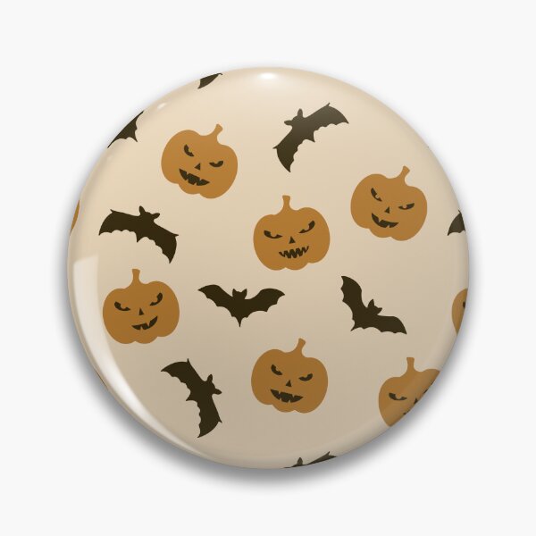 Item preview, Halloween Pumpkins and Bats on Beige Background designed and sold by CozyLittleShop.