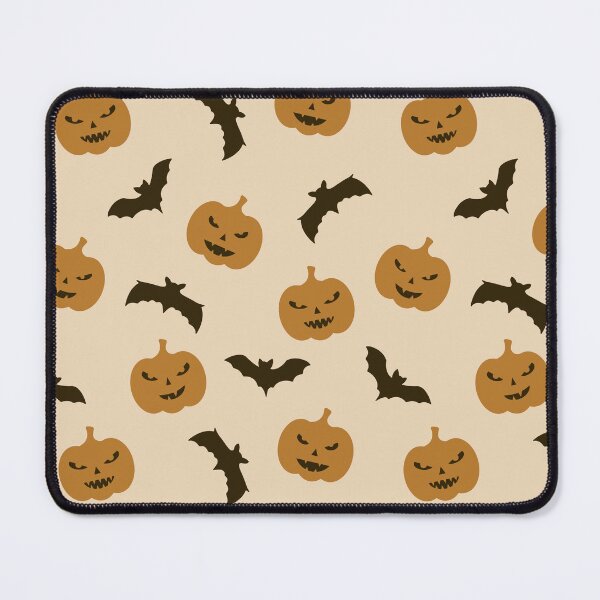 Item preview, Halloween Pumpkins and Bats on Beige Background designed and sold by CozyLittleShop.