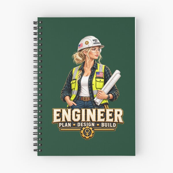 Item preview, Female Engineer – Plan Design Build | Women in Engineering designed and sold by HO•Designs.