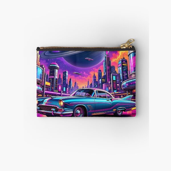 Item preview, Retro Synthwave Neon City Classic Car Cosmic Planet designed and sold by Herodestroyer.