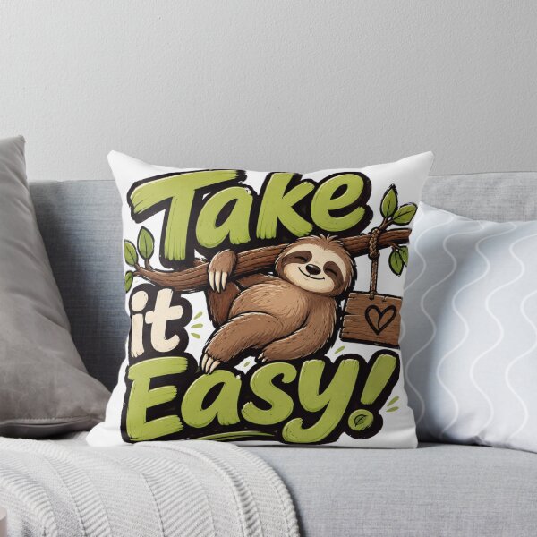 Item preview, Take It Easy Sloth – Cute Relaxing Animal Nature Design designed and sold by KalaAkari_99.
