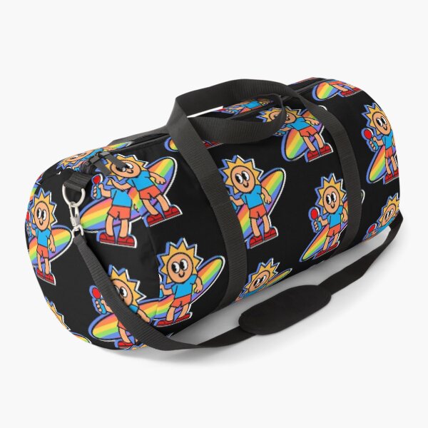 Item preview, Sunny Cartoon Character With Rainbow Surfboard Design designed and sold by AhmedZouita.