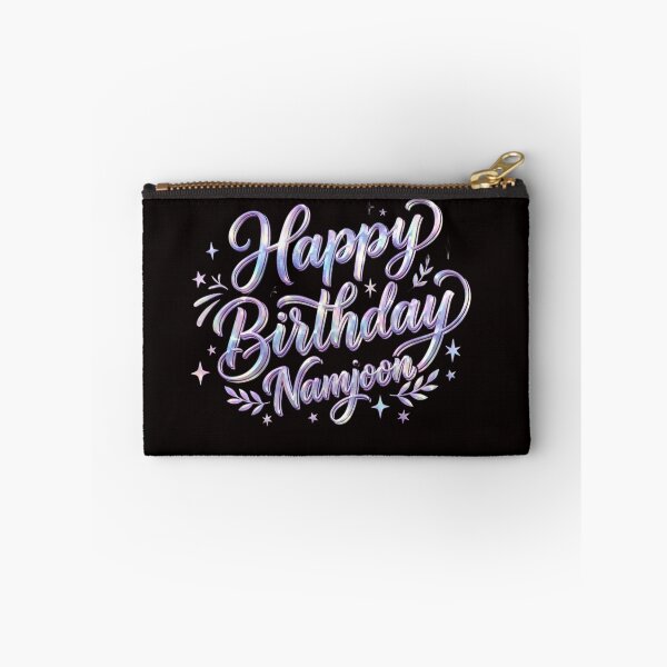 Item preview, Kpop Idol Birthday Celebration - Purple Script Fan Art designed and sold by RADesignHub.