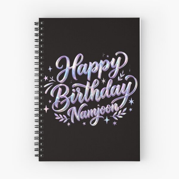 Item preview, Kpop Idol Birthday Celebration - Purple Script Fan Art designed and sold by RADesignHub.