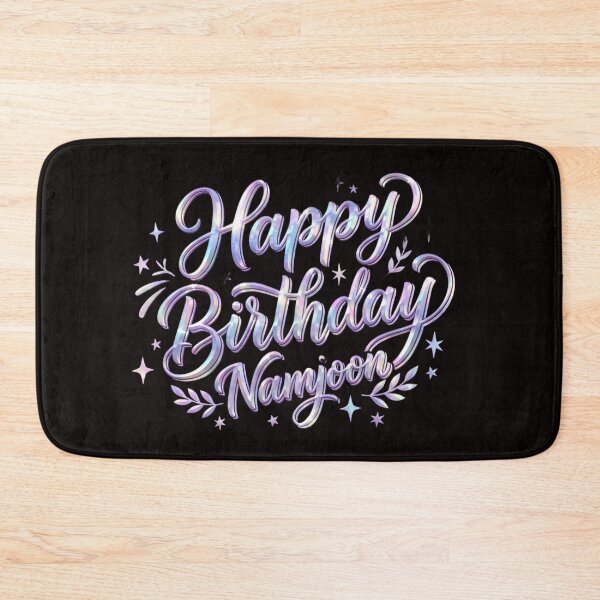 Item preview, Kpop Idol Birthday Celebration - Purple Script Fan Art designed and sold by RADesignHub.