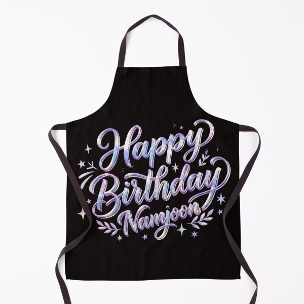 Item preview, Kpop Idol Birthday Celebration - Purple Script Fan Art designed and sold by RADesignHub.