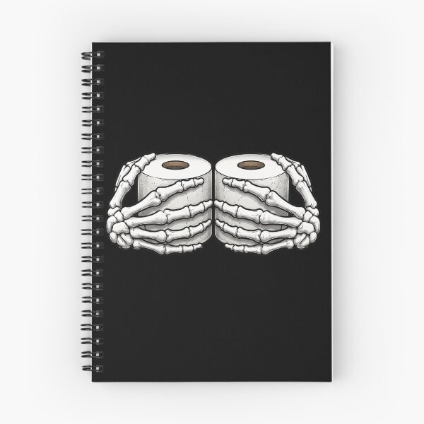 Item preview, Funny Fake Boobs Skeleton, Toilet Paper Boobs, Halloween Dark Humor, Spooky Skeleton designed and sold by CatiaStudioArt.