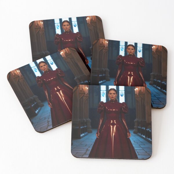 Item preview, Burgundy Latex Dress – Gothic Romance Art designed and sold by Magic-Reality.