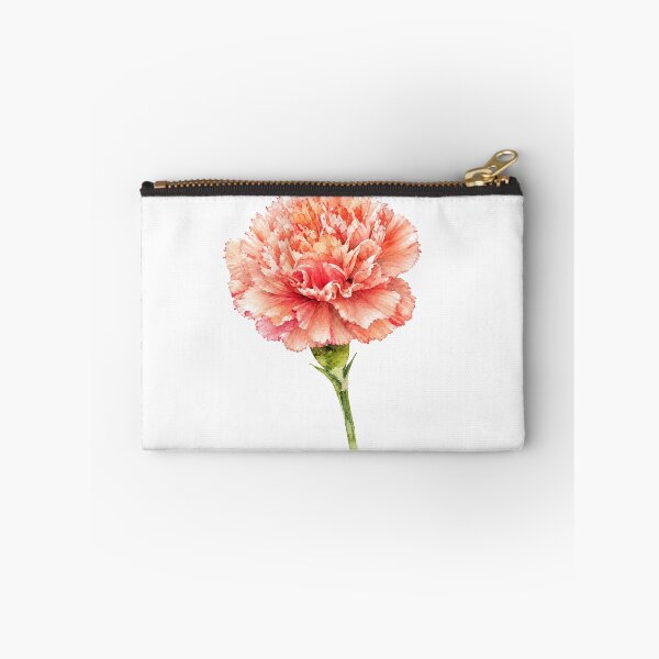 Item preview, Coral Carnation Watercolor Botanical Flower designed and sold by Shew Gallery.