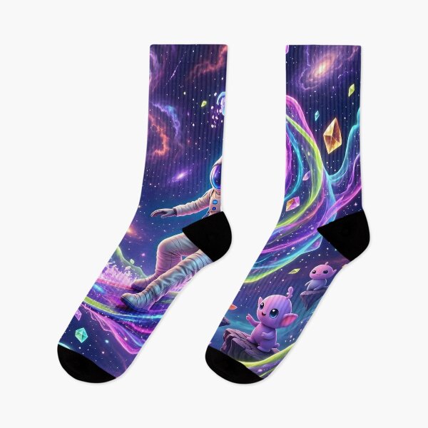 Item preview, Cosmic Astronaut Surfing Galaxy Wave Cute Aliens designed and sold by Herodestroyer.