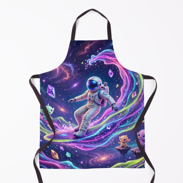Item preview, Cosmic Astronaut Surfing Galaxy Wave Cute Aliens designed and sold by Herodestroyer.