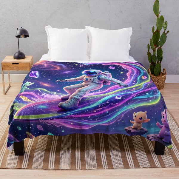 Item preview, Cosmic Astronaut Surfing Galaxy Wave Cute Aliens designed and sold by Herodestroyer.