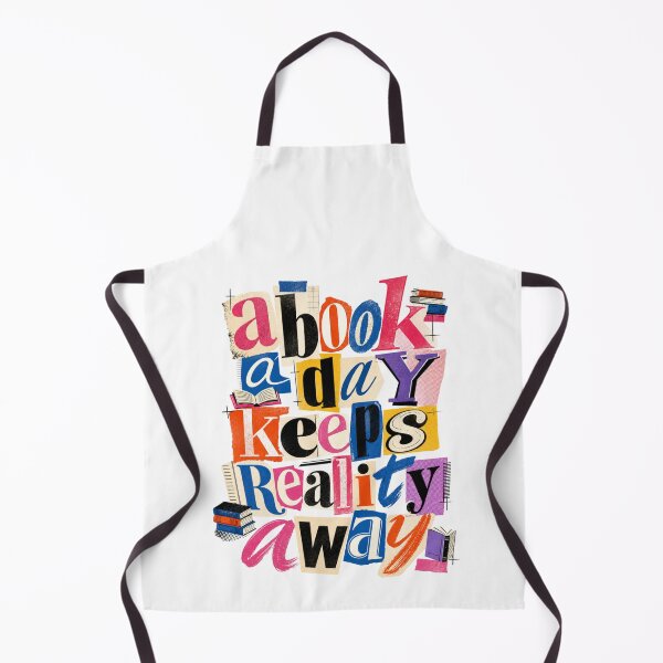 Item preview, A Book A Day Keeps Reality Away Reading Quote Art designed and sold by Vision Crafted.