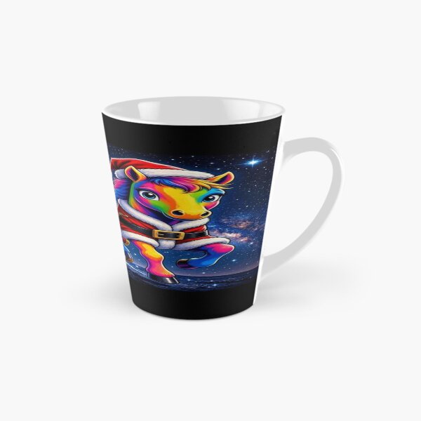 Item preview, Rainbow Christmas Unicorn in Cosmic Sleigh designed and sold by Breezes-of-Ida.
