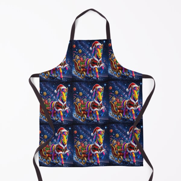 Item preview, Rainbow Christmas Unicorn in Cosmic Sleigh designed and sold by Breezes-of-Ida.