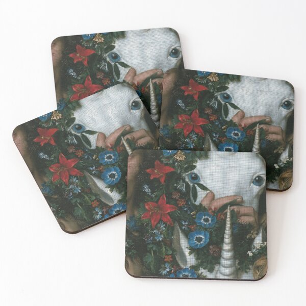Item preview, Tapestry Tile of Man and Unicorn designed and sold by JaimeLikes.