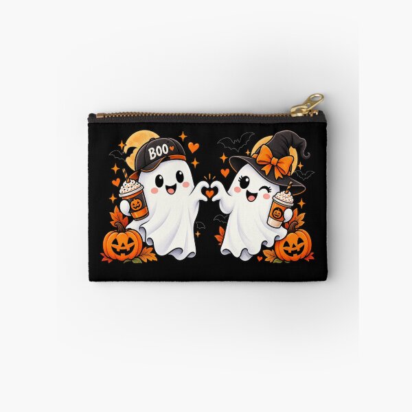 Aperçu de l'œuvre Cadeau assorti pour couple d'Halloween, adorables fantômes, style effrayant créée et vendue par Corvoria.