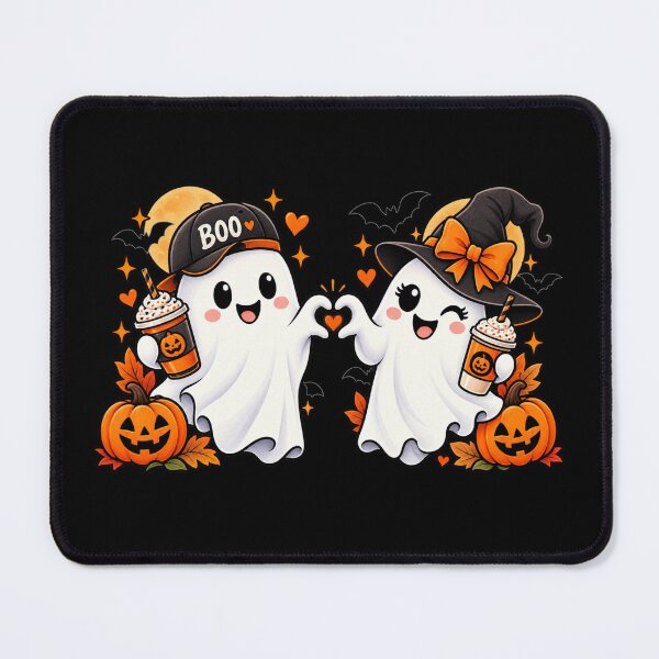 Item preview, Halloween Couple Matching Cute Ghost Couple Gift Spooky Style designed and sold by Corvoria.