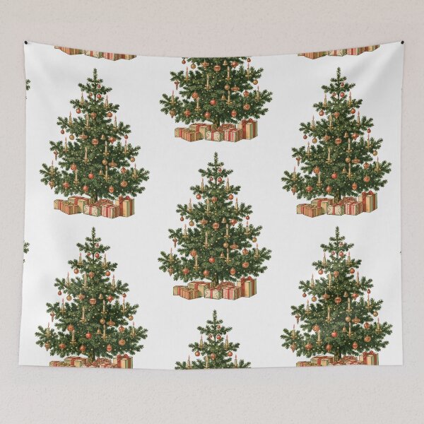 Item preview, Vintage Victorian Christmas tree card designed and sold by MendaciousMina.