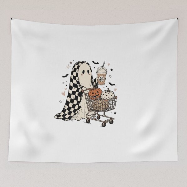 Item preview, Boo Brew Ghost Pumpkin Cart designed and sold by Tee Studio.