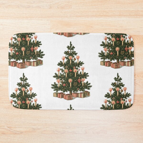 Item preview, Vintage Victorian Christmas tree card designed and sold by MendaciousMina.
