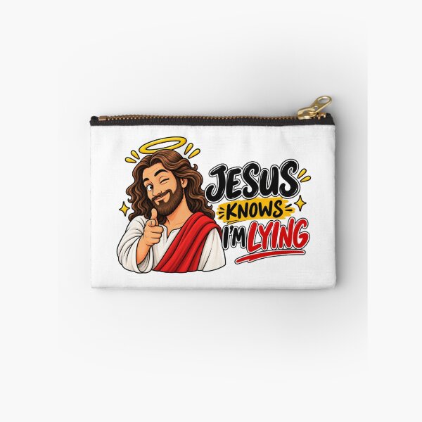 Item preview, Jesus Knows I'm Lying Funny Christian Meme Sticker – Humorous Religious Quote, Faith Humor, Christian Gift designed and sold by StickyDelights.