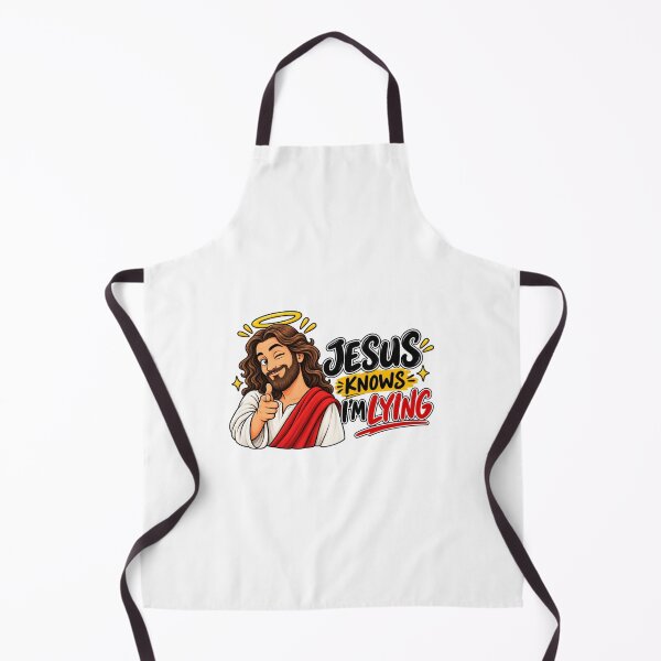 Item preview, Jesus Knows I'm Lying Funny Christian Meme Sticker – Humorous Religious Quote, Faith Humor, Christian Gift designed and sold by StickyDelights.