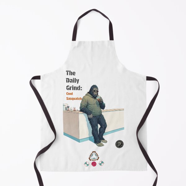 Item preview, The Daily Grind - Casual Sasquatch / Bigfoot with Iced Coffee designed and sold by Whimsy Trail Co.