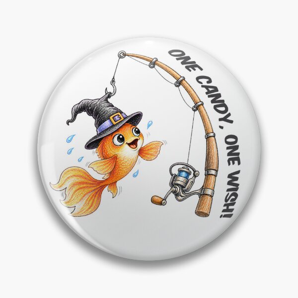 Item preview, Halloween Goldfish Candy Wish – Cute Trick or Treat Fishing Design designed and sold by Buli89.