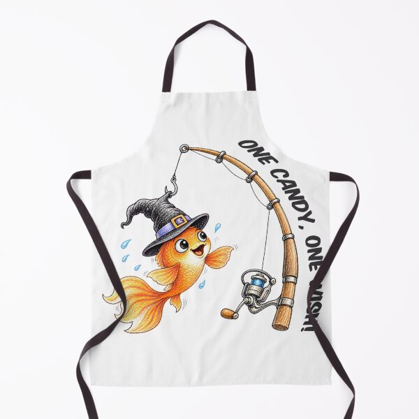 Item preview, Halloween Goldfish Candy Wish – Cute Trick or Treat Fishing Design designed and sold by Buli89.