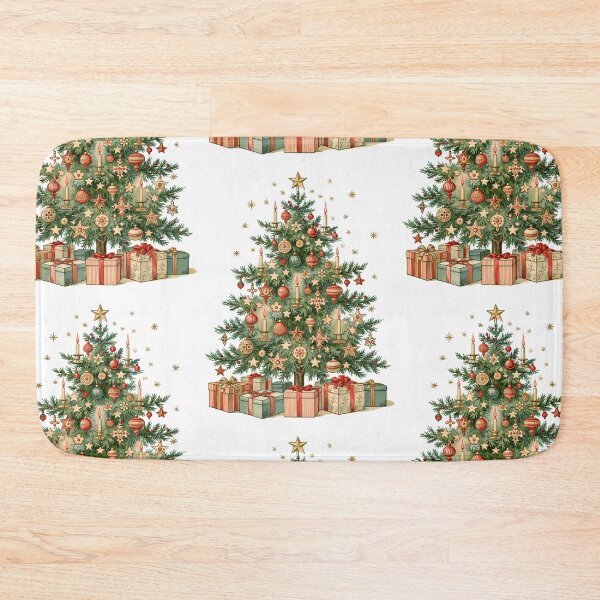 Item preview, Vintage Victorian Christmas tree card designed and sold by MendaciousMina.