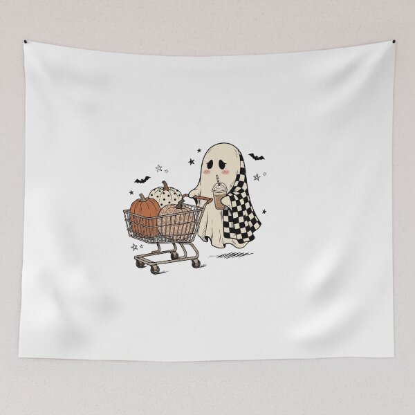 Item preview, Shy Ghost with Harvest Cart designed and sold by Tee Studio.