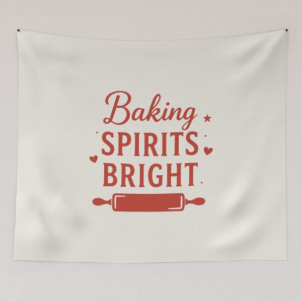 Item preview, Baking Spirits Bright – Funny Christmas Baker Art designed and sold by Tklezardesigns.