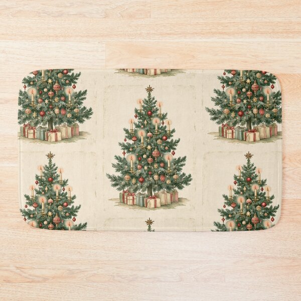 Item preview, Vintage Victorian Christmas tree card designed and sold by MendaciousMina.