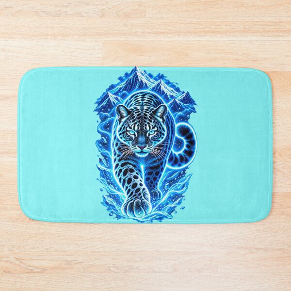 Item preview, Neon Blue Leopard Mountain Spirit designed and sold by MagicCrystal.