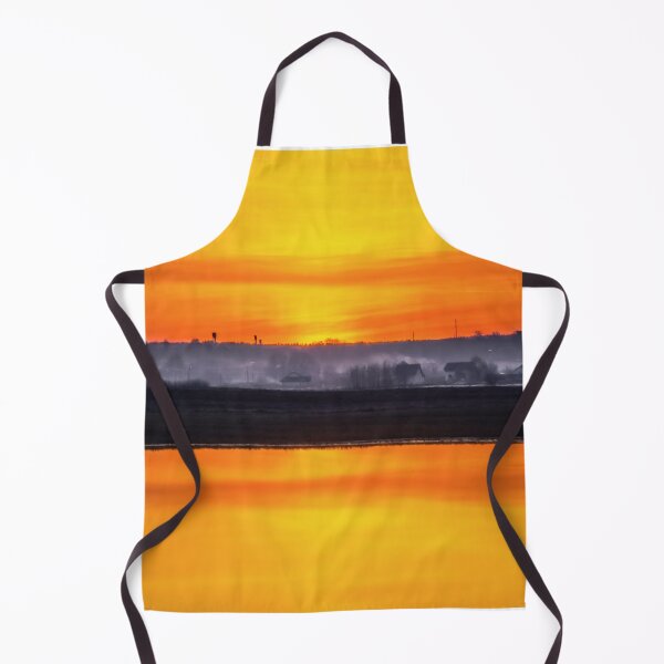 Item preview, Fiery Horizon Sunset and Lake Reflection designed and sold by ElinaArtPhoto.