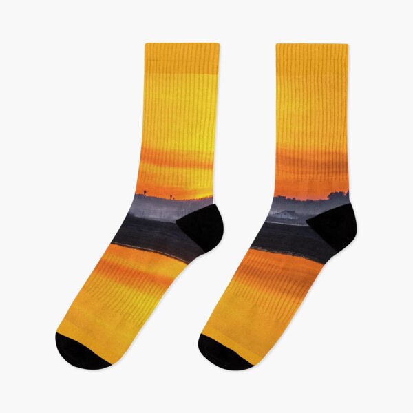 Item preview, Fiery Horizon Sunset and Lake Reflection designed and sold by ElinaArtPhoto.