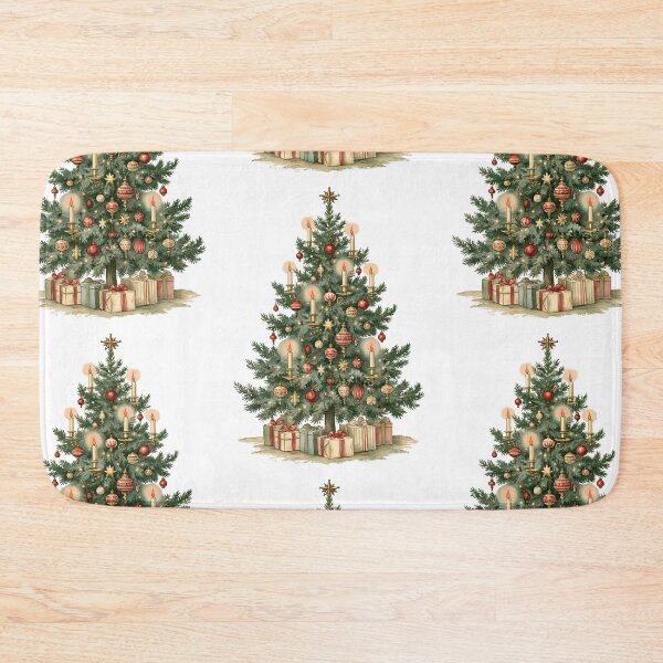 Item preview, Vintage Victorian Christmas tree card designed and sold by MendaciousMina.