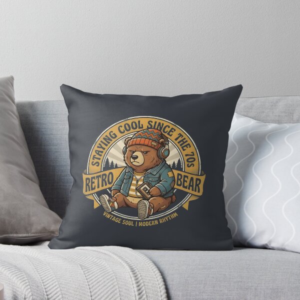 Item preview, Retro Bear Staying Cool Since The 70s Vintage Cassette designed and sold by eihabo.