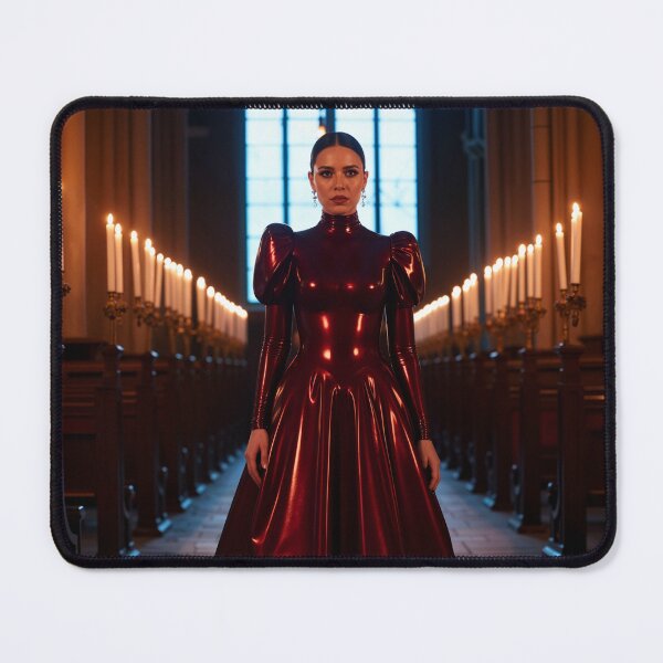 Item preview, Red Latex Dress in Gothic Cathedral Art designed and sold by Magic-Reality.