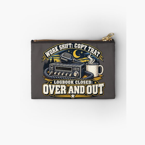 Item preview, Work Shift Copy That Logbook Closed Over And Out - Vintage CB Radio Art designed and sold by NomadForge.